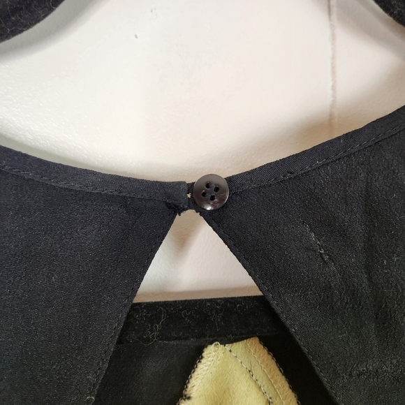 Something Else Cosmic Panel Dress Yellow Black New NWT Size 0 Mod Rockabilly - Picture 5 of 10